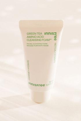 Mousse Nettoyante Visage au Thé Vert et aux Acides Aminés – Innisfree